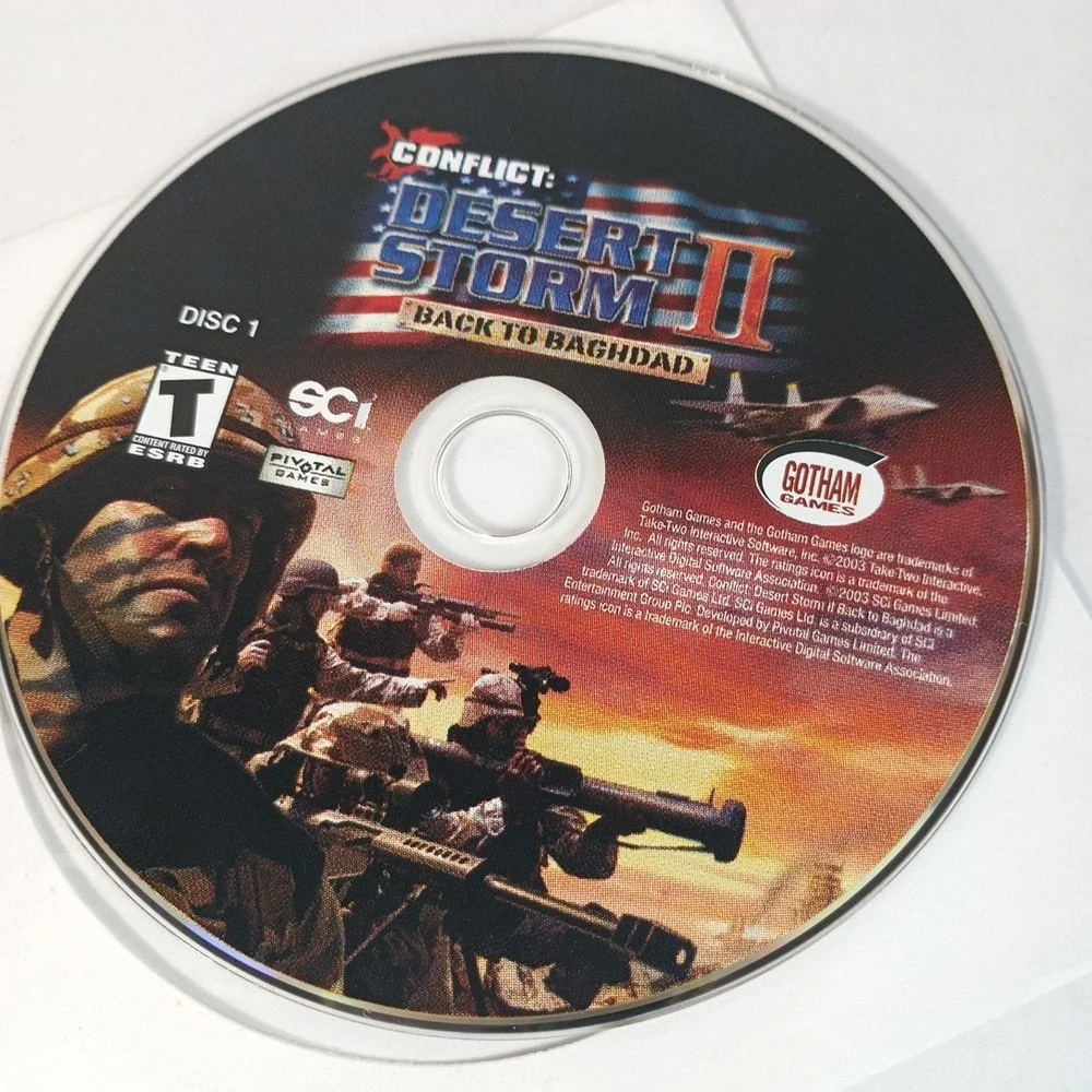 Lot Of 5 Desert Storm II Delta Force Discs Only PC Games
